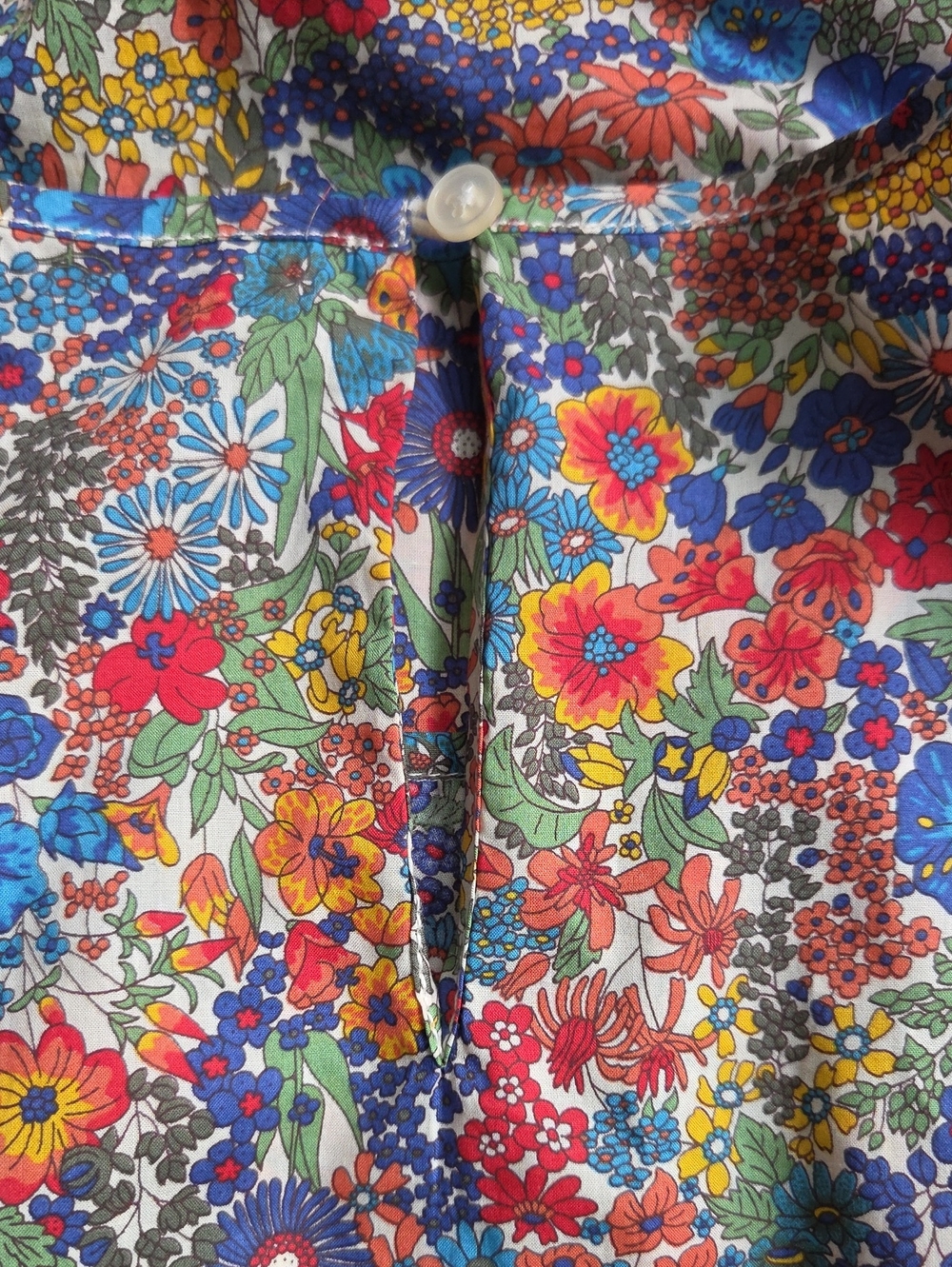 J.Crew Liberty London Floral Cotton Poplin Fabric Flutter Sleeve Top Size XS - Picture 5 of 8